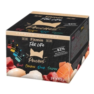 Fitmin For Life Multipack saszetki fileciki dla kotów 24 szt x 85 g