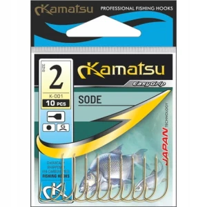 Haczyk Kamatsu Sode nr 6 x10szt nikiel oczko
