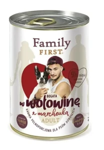Family First Bogata w wołowinę z marchewą 400g