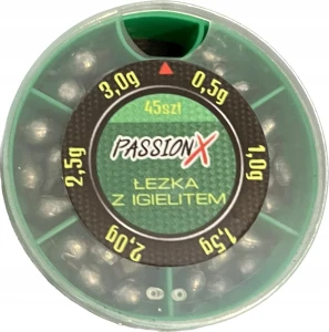 Passion X ciężarek łezka z igielitem zestaw 45szt.