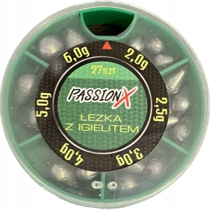 Passion X ciężarek łezka z igielitem zestaw 27szt.